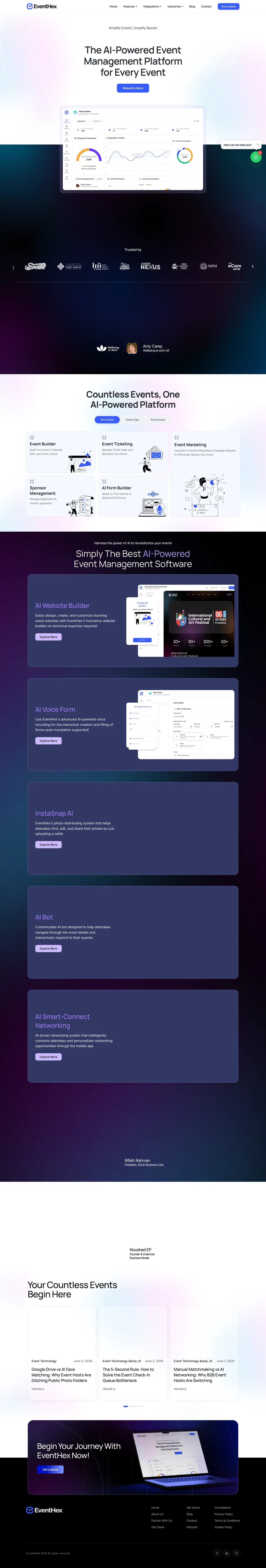 EventHex full page