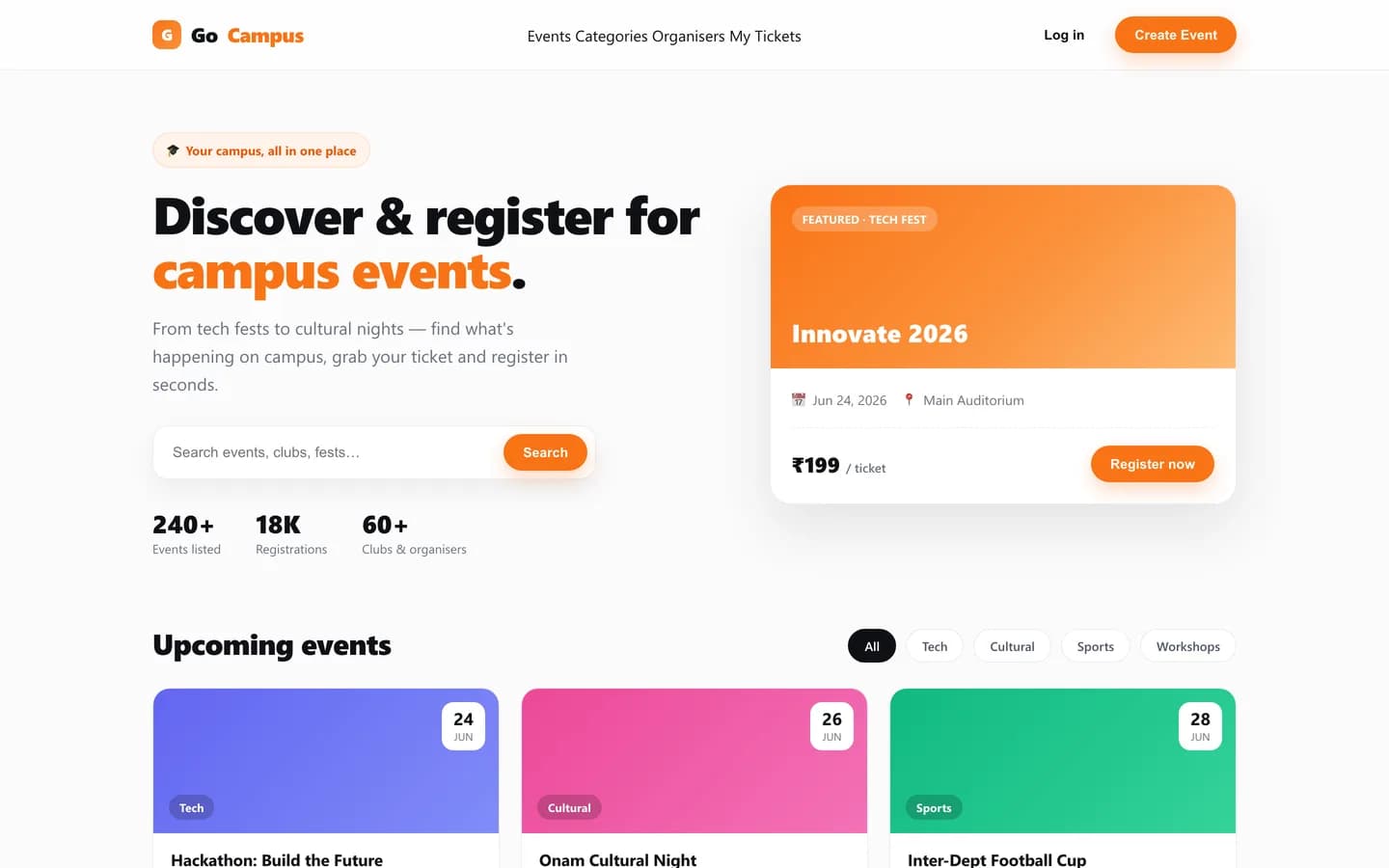 Go Campus website