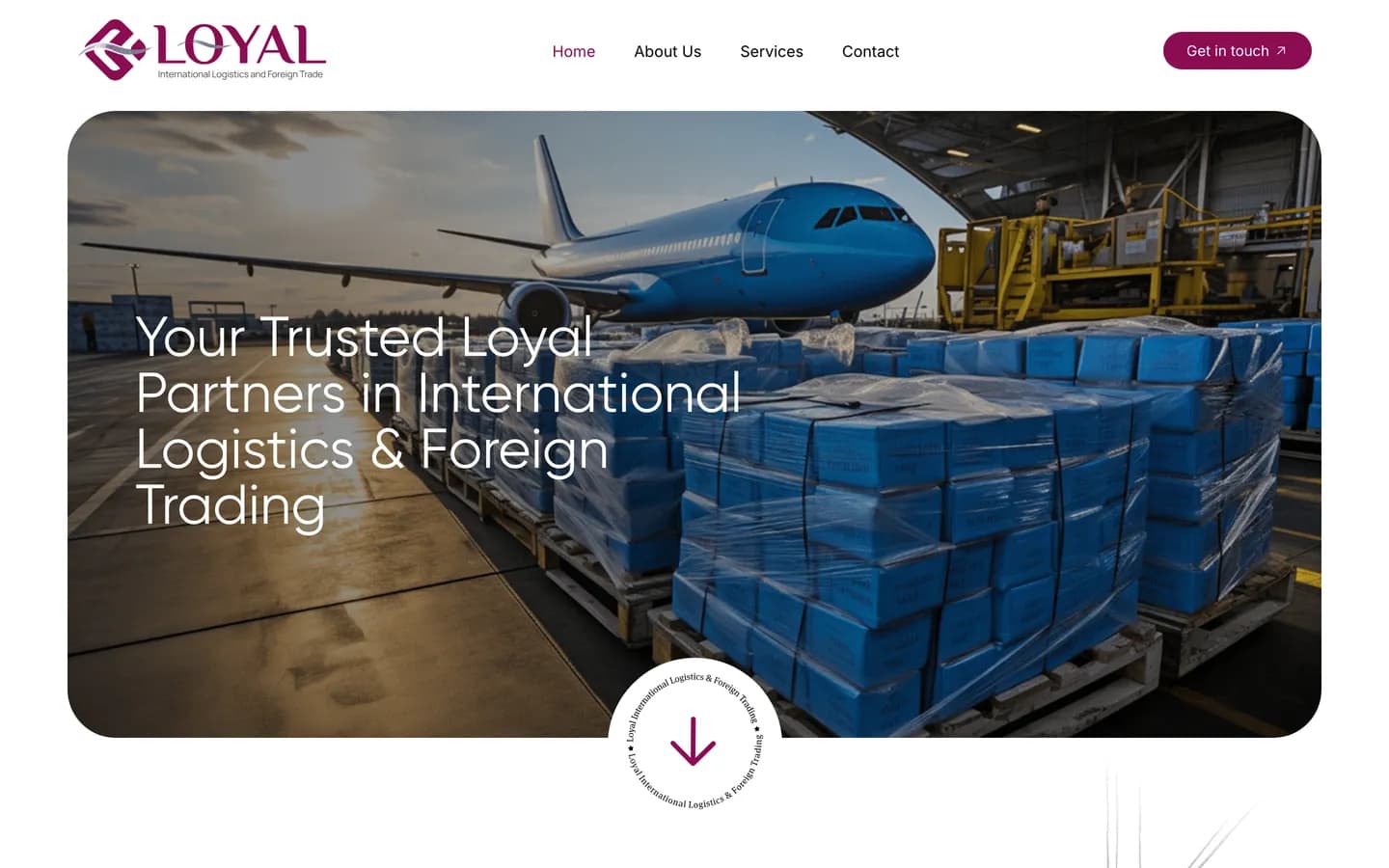 Loyal Logistics & Cargo website