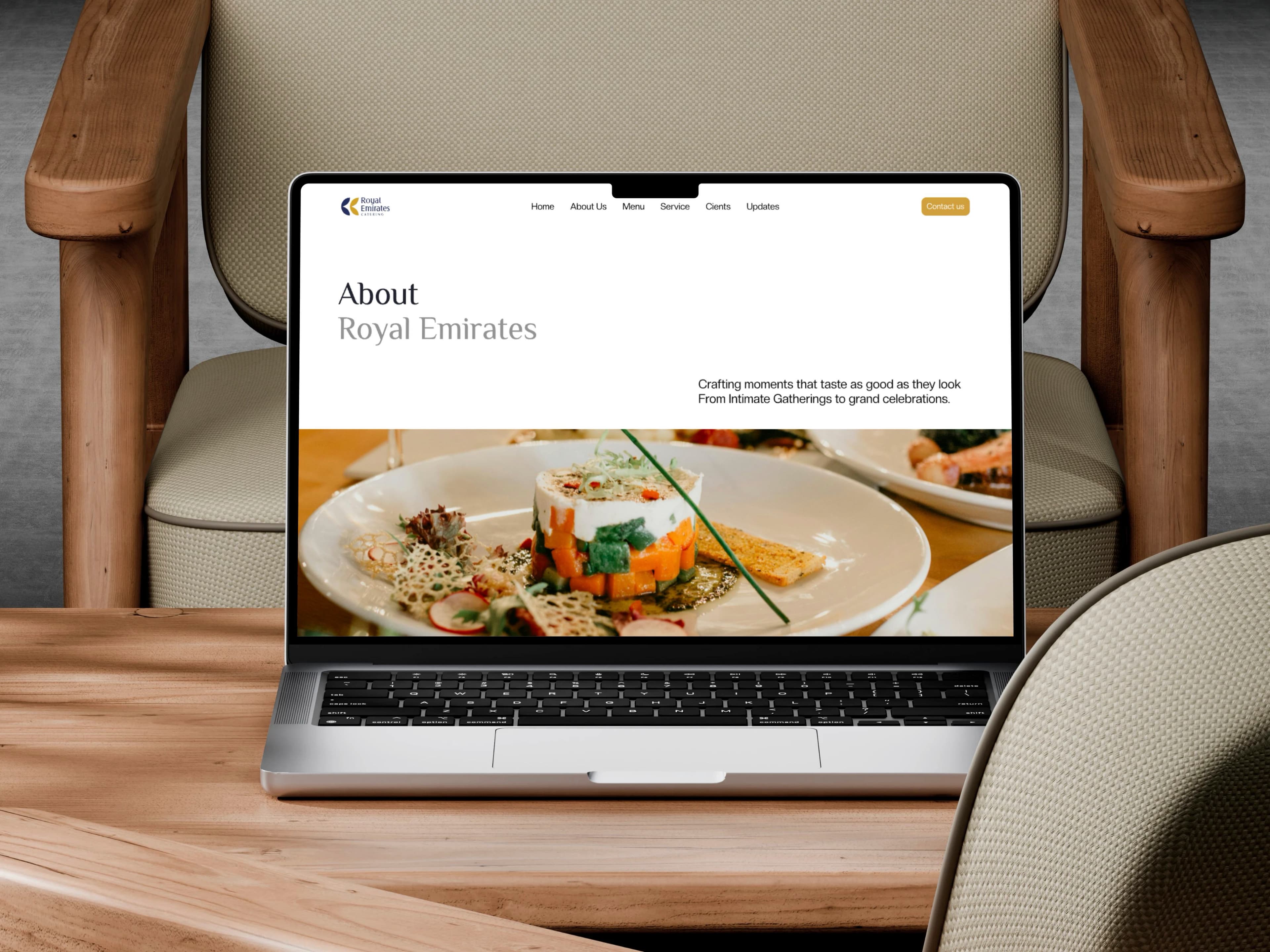Royal Emirates Catering website