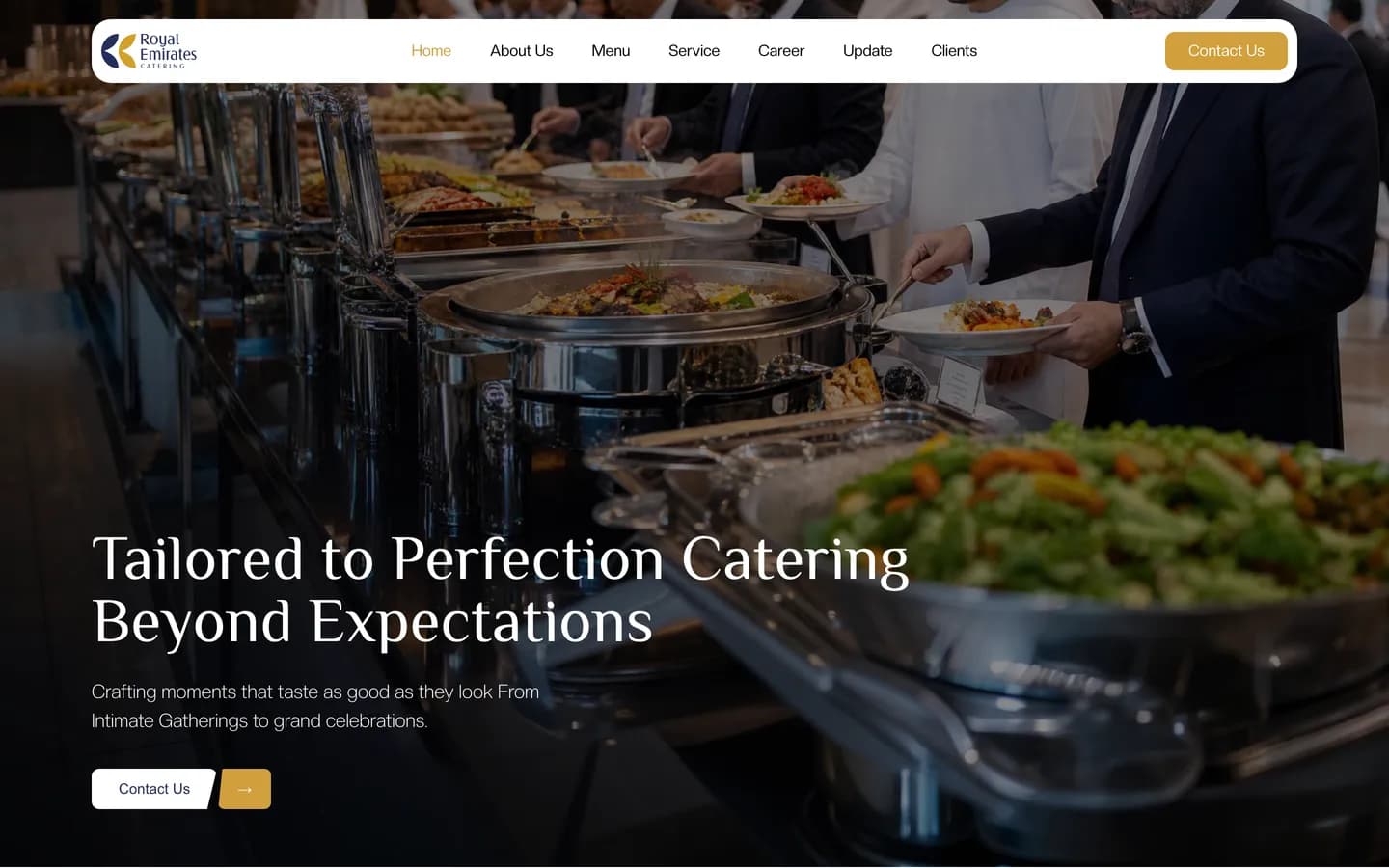 Royal Emirates Catering website