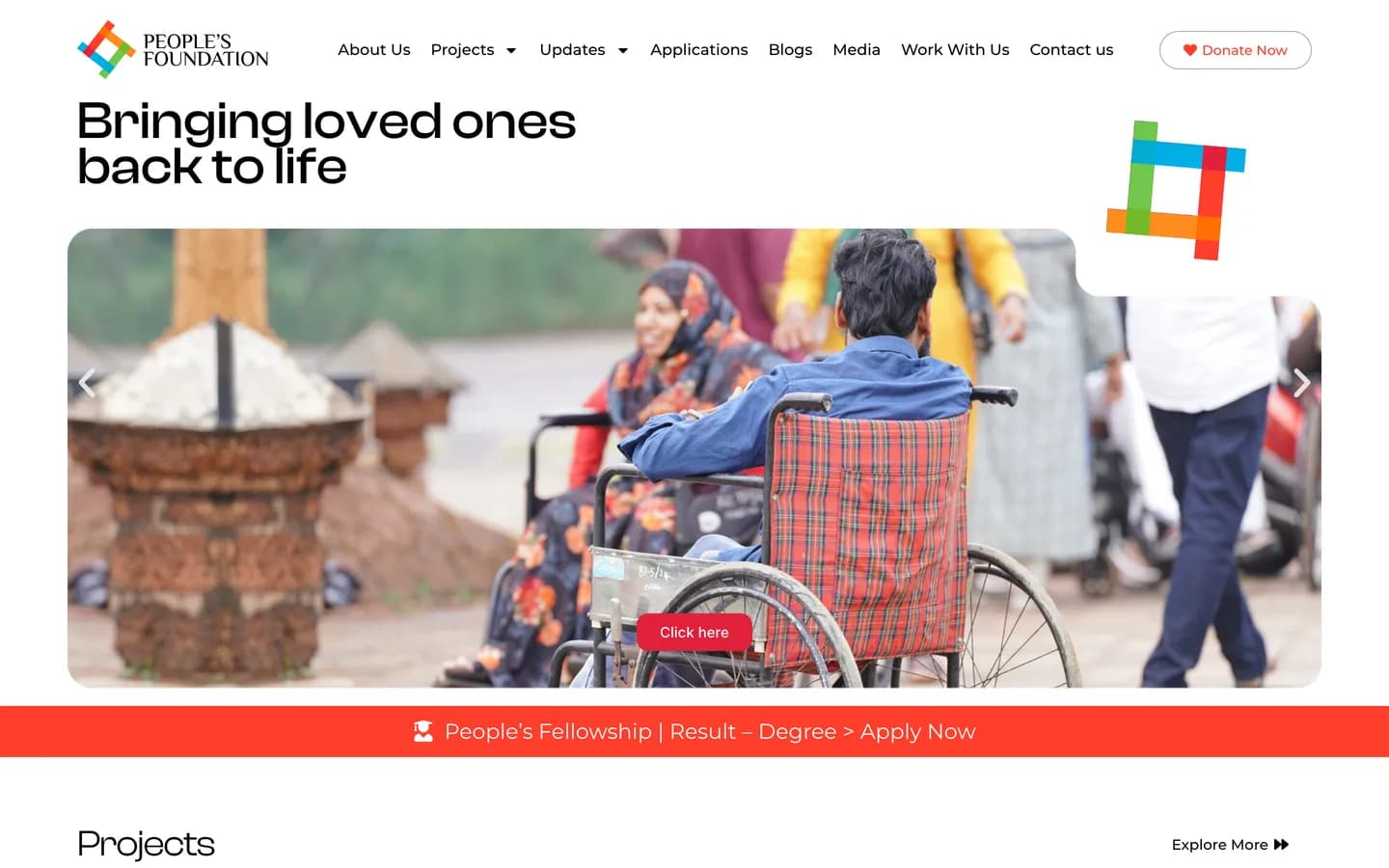 Peoples Foundation website